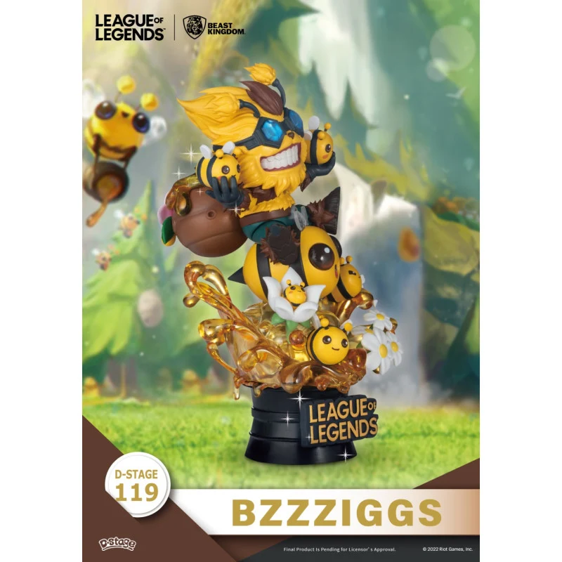 Set 2 Figuras Beemo & Bzzzigs - League of Legends Diorama D-Stage 15cm
