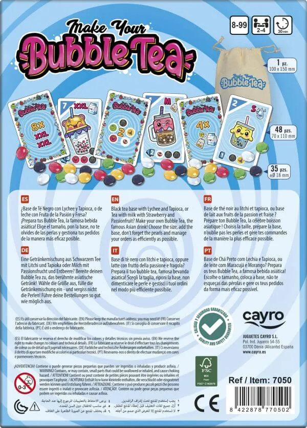 Make your Bubble Tea - Juego de mesa - Cayro - 2-4 jugadores - 8+ años - 30 min