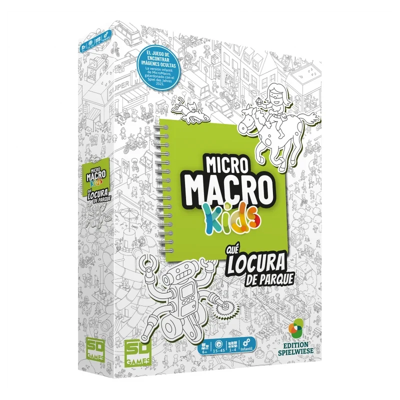 Micro Macro Kids - Juego de mesa - SD GAMES - 1-4 jugadores - 6+ años - 15-45 min