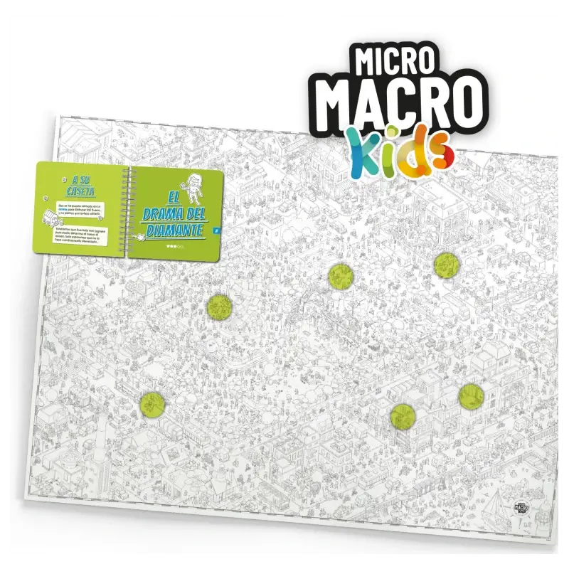 Micro Macro Kids - Juego de mesa - SD GAMES - 1-4 jugadores - 6+ años - 15-45 min