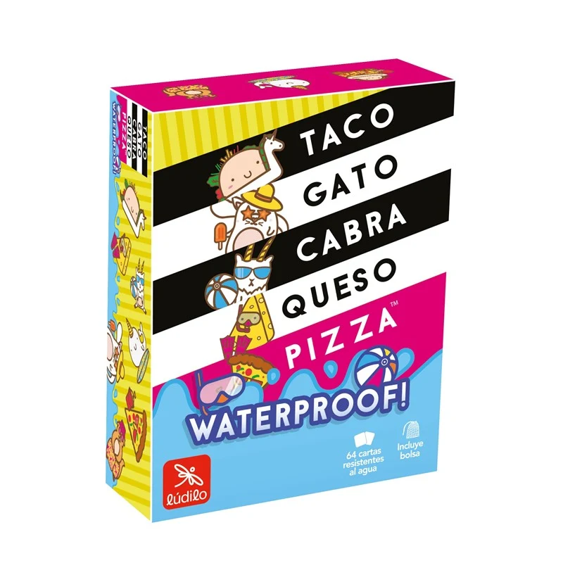 Taco Gato Cabra Queso Pizza Waterproof - Juego de mesa - Ludilo - 3-8 jugadores - 8+ años - 10 min