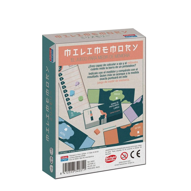Milimemory - Juego de mesa - FALOMIR - 1-6 jugadores - 6+ años - Menos de 30 min
