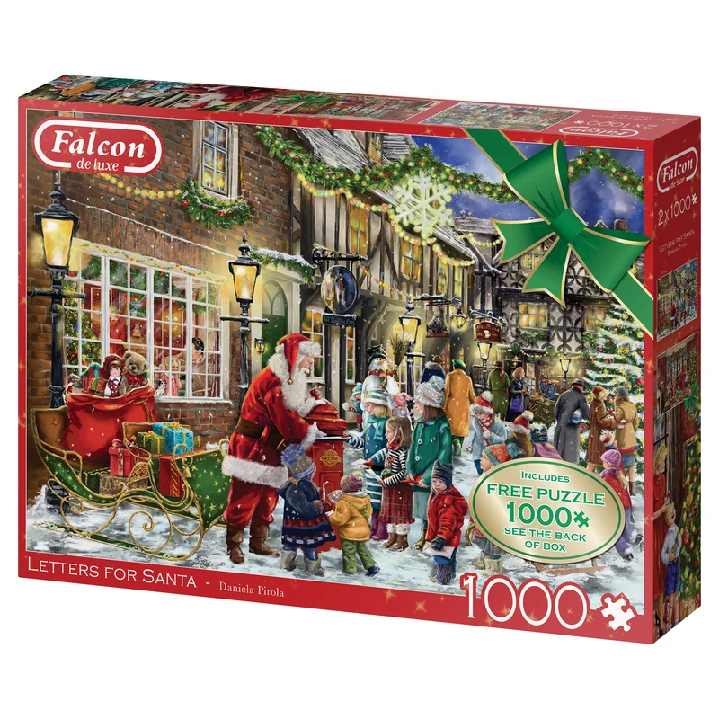 Falcon - Letters for Santa (2x1000 pieces, 1 puzzle for free)