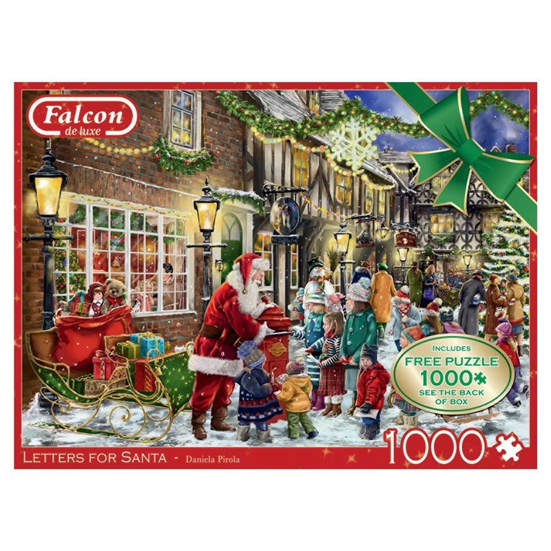 Falcon - Letters for Santa (2x1000 pieces, 1 puzzle for free)