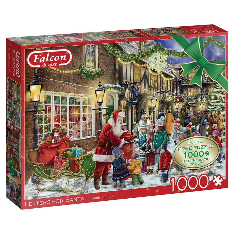 Falcon - Letters for Santa (2x1000 pieces, 1 puzzle for free)