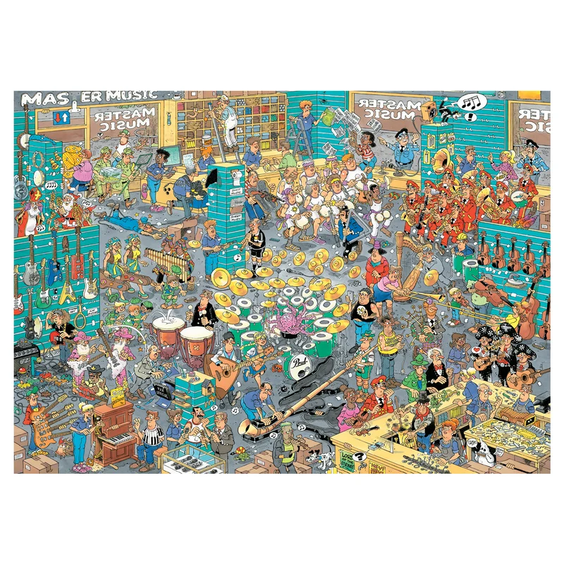 Jan van Haasteren - The Music Shop & Holiday Jitters (2x 1000 pieces)