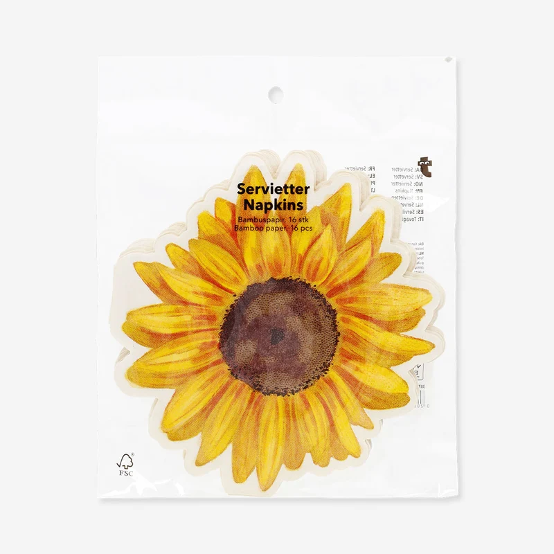 Sunflower napkins - 16 pcs
