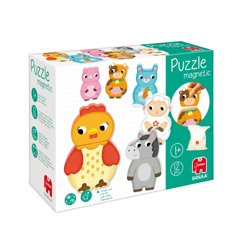 Goula - Magnetic Interchangeable Farm Puzzle