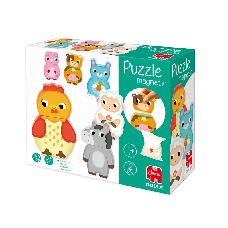 Goula - Magnetic Interchangeable Farm Puzzle