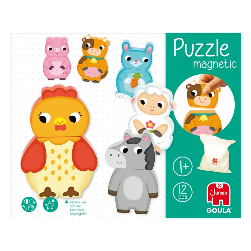 Goula - Magnetic Interchangeable Farm Puzzle