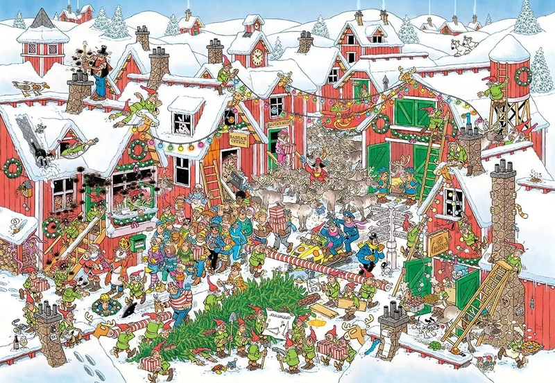 Jan van Haasteren - Santa's Village (5000 pieces)