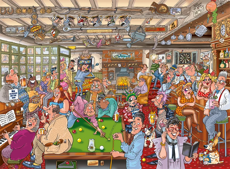 Wasgij Destiny 19 - The Puzzlers Arms! (1000 pieces)