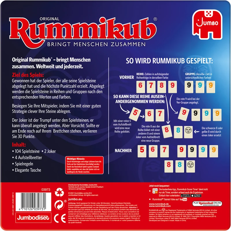 Original Rummikub in Metalldose