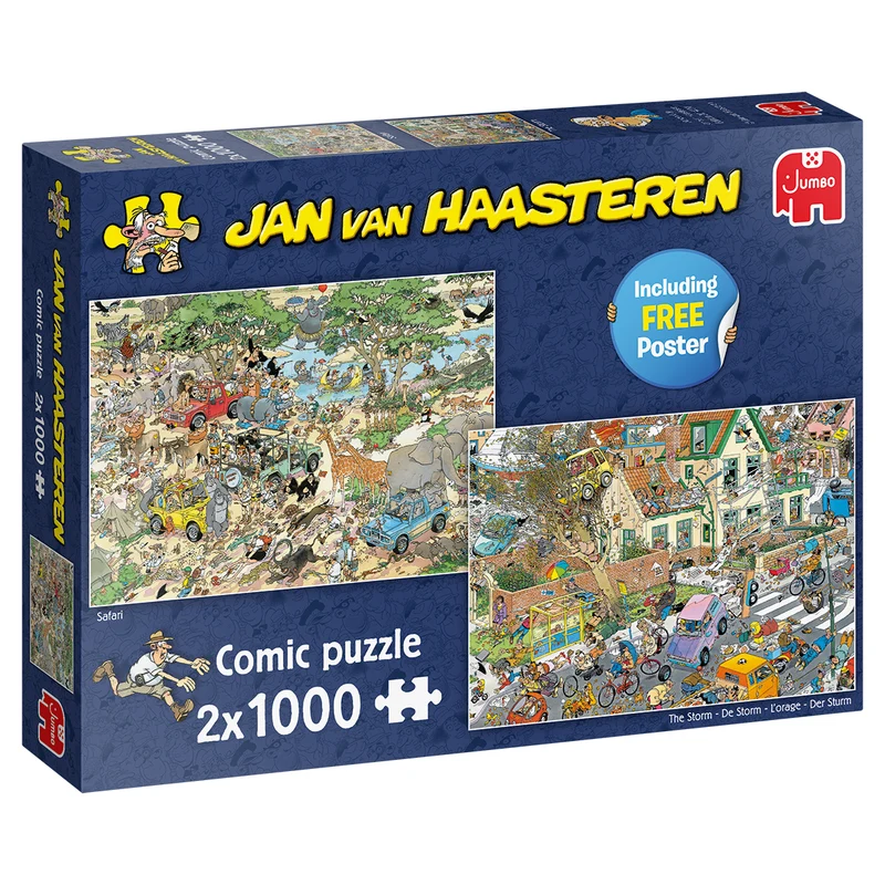 Jan van Haasteren - Safari & Storm (2x 1000 pieces)