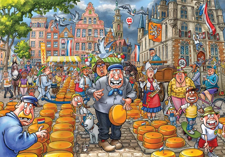 Wasgij Original 38 - Market Meltdown! (1000 pieces)