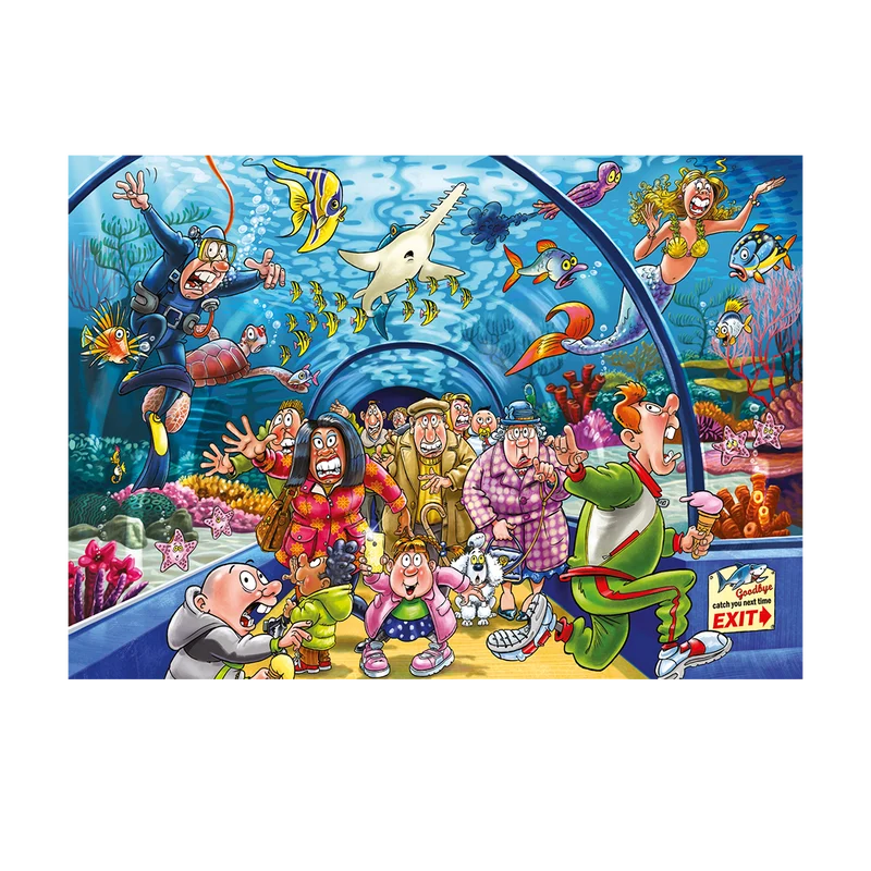 Wasgij Original 43 - Aquarium Antics! (1000 pieces)