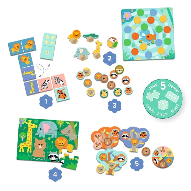 Juego educativo Animales salvajes · DJECO