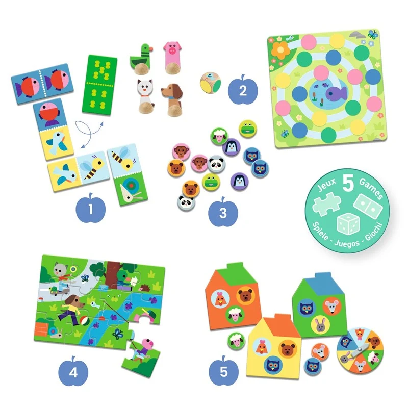 Juego educativo Puzzle En la granja · DJECO