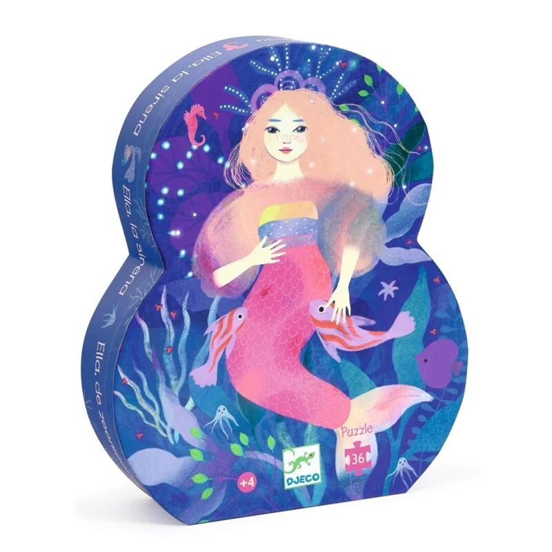 Puzzle Silueta · Ella, la sirena
