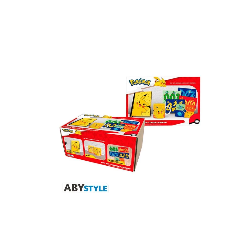 Pokemon pack libreta a5 taza320ml postales pikachu
