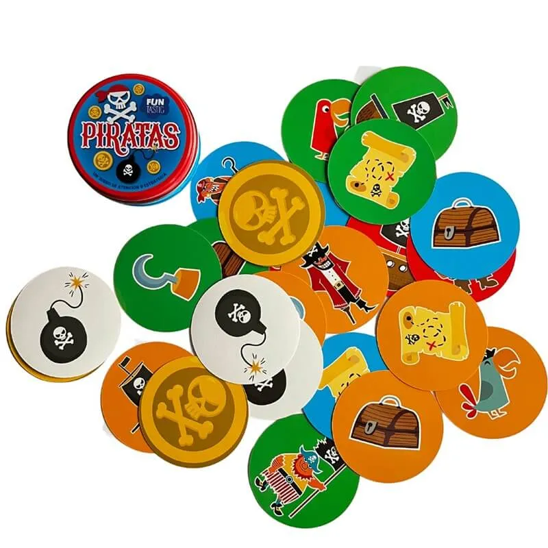 Piratas con Caja - Juego de mesa - Imagiland - 2-4 jugadores - 5+ años - 15 min