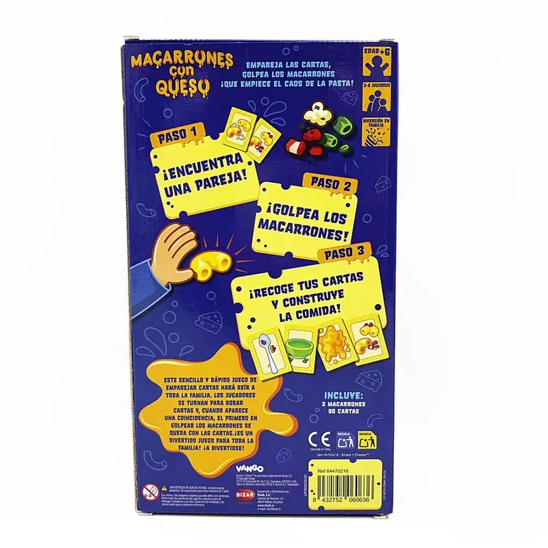 Macarrones con Queso Juego de Cartas de Rapidez