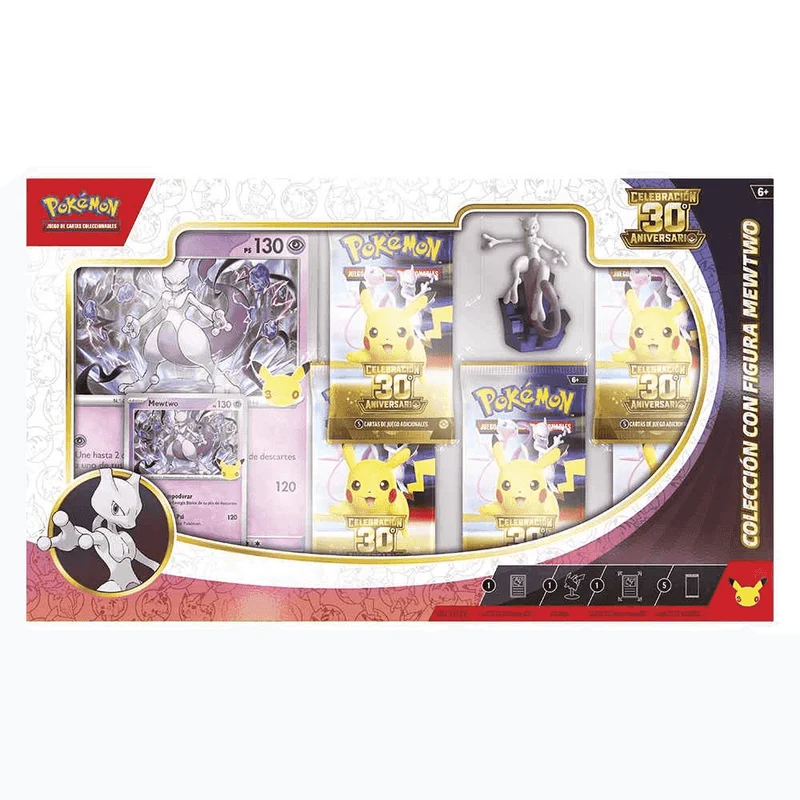 Pokémon TCG 30º Aniversario Figure Collection V2 con 5 Sobres y Figura +6 años