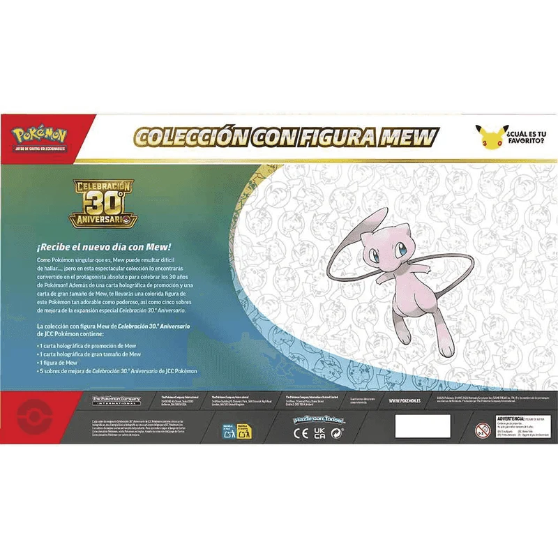Pokémon TCG 30º Aniversario Figure Collection V1 con 5 Sobres y Figura +6 años