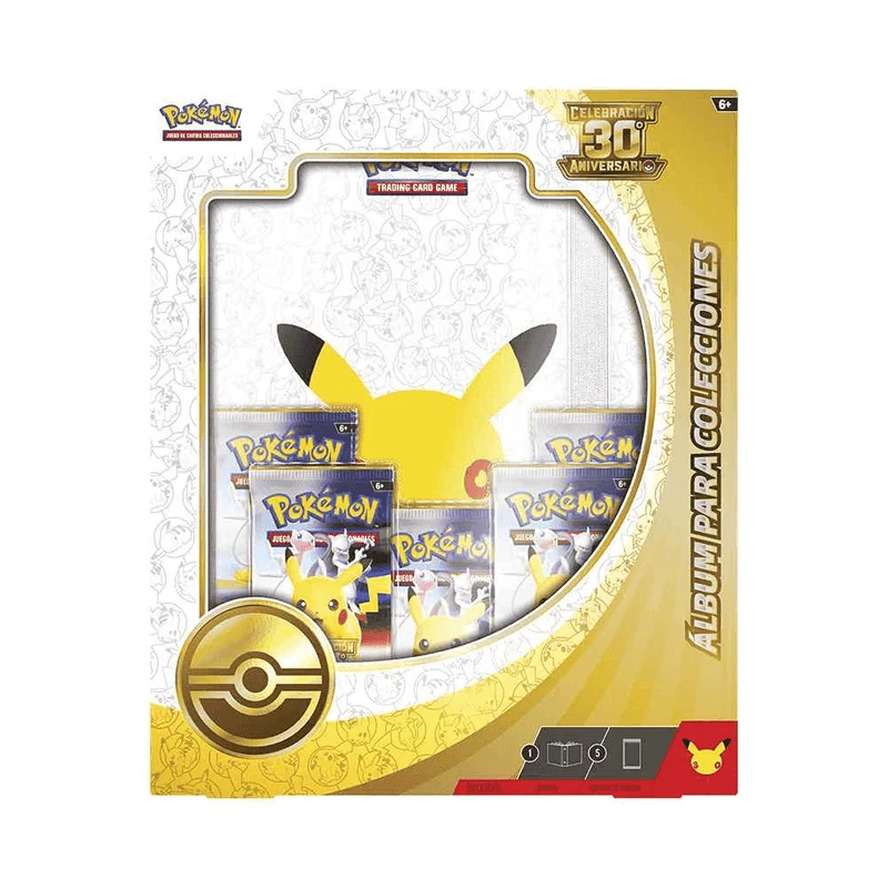 Pokémon TCG 30º Aniversario Binder Collection con Álbum y 5 Sobres +6 años