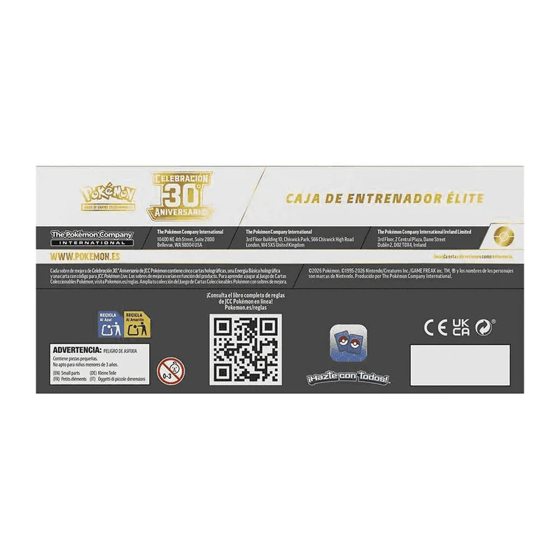 Pokémon TCG 30º Aniversario Caja de Entrenador Élite +6 años