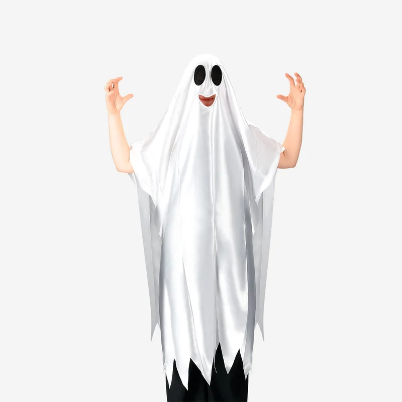 Silver ghost cape costume - For adults