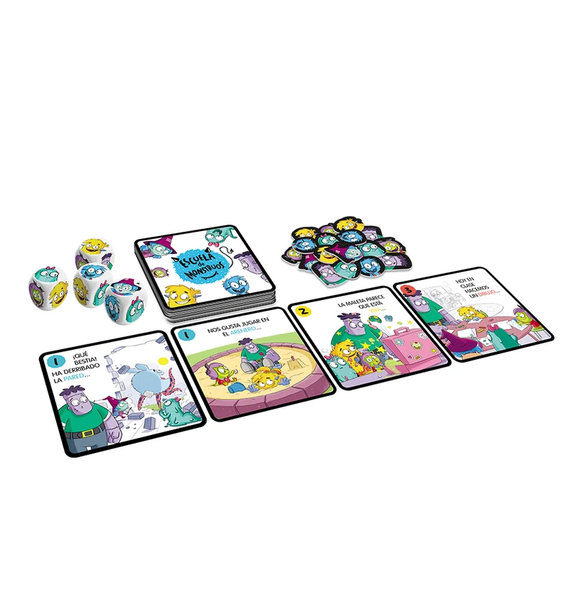 Escuela de Monstruos - Juego de mesa - Atomo - 2-4 jugadores - 5+ años - 20 min