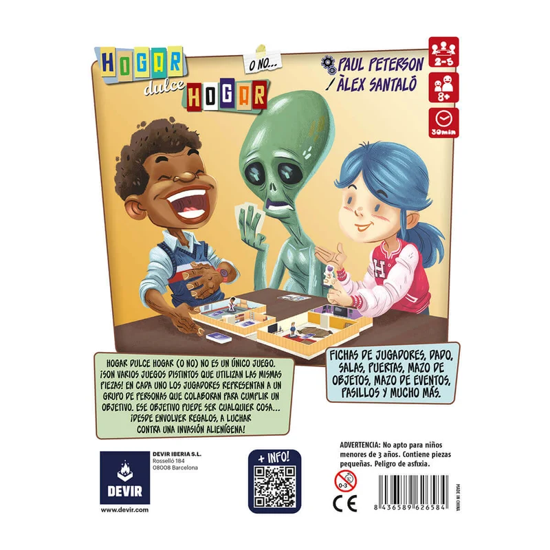 Hogar Dulce Hogar o no - Juego de mesa - Devir - 2-5 jugadores - 8+ años - 30 min
