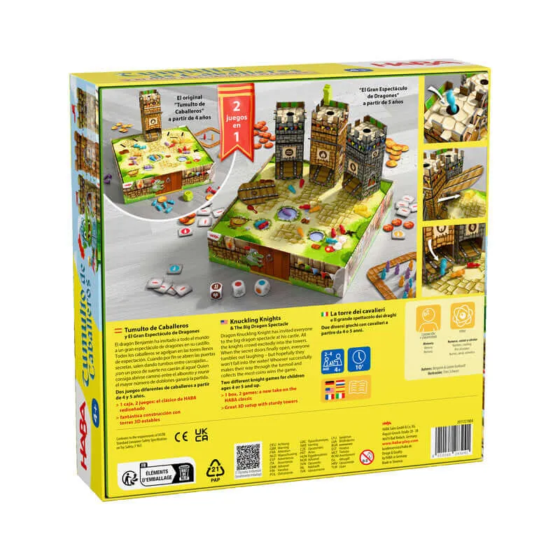 Tumulto de Caballeros y El Gran Espectáculo de Dragones - Juego de mesa - Haba - 2-4 jugadores - 4+ años - 15 min