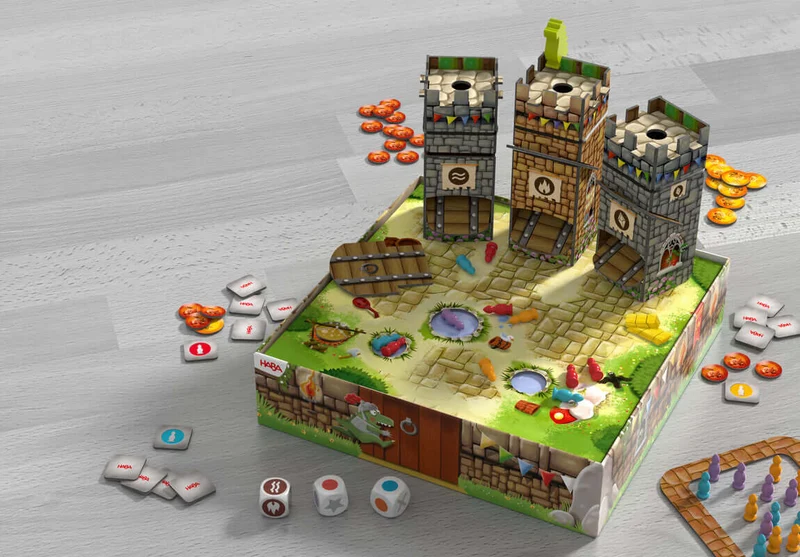 Tumulto de Caballeros y El Gran Espectáculo de Dragones - Juego de mesa - Haba - 2-4 jugadores - 4+ años - 15 min
