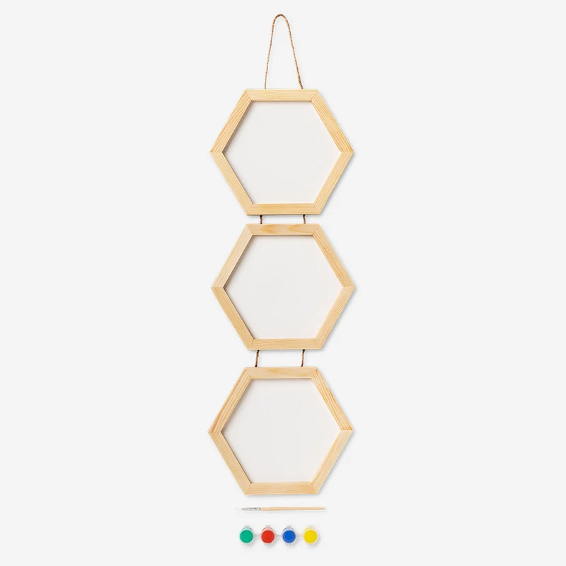 3 in 1 hexagonal canvases