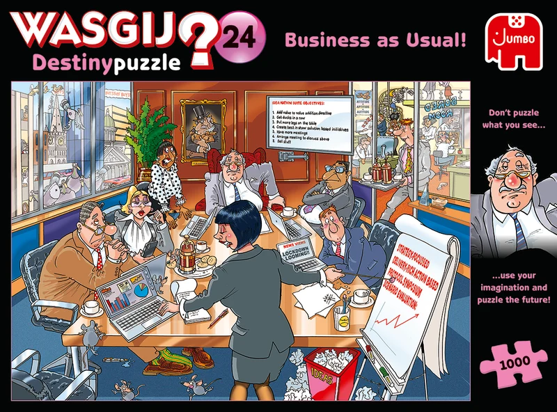 Wasgij Destiny 24 - Business as Usual! (1000 pieces)