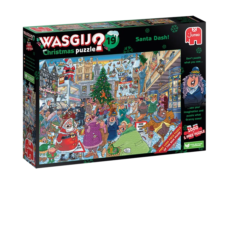Wasgij Christmas 19 - Santa Dash! (2x1000 pieces)