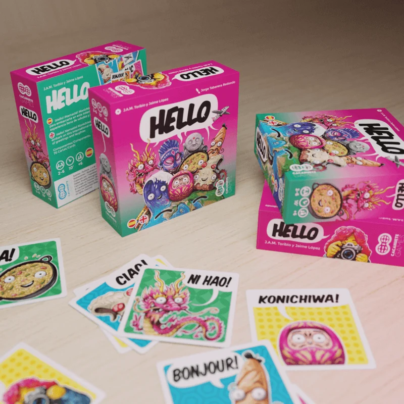 Hello - Juego de mesa - Cacahuete Games - 2-6 jugadores - 6+ años - 10 min