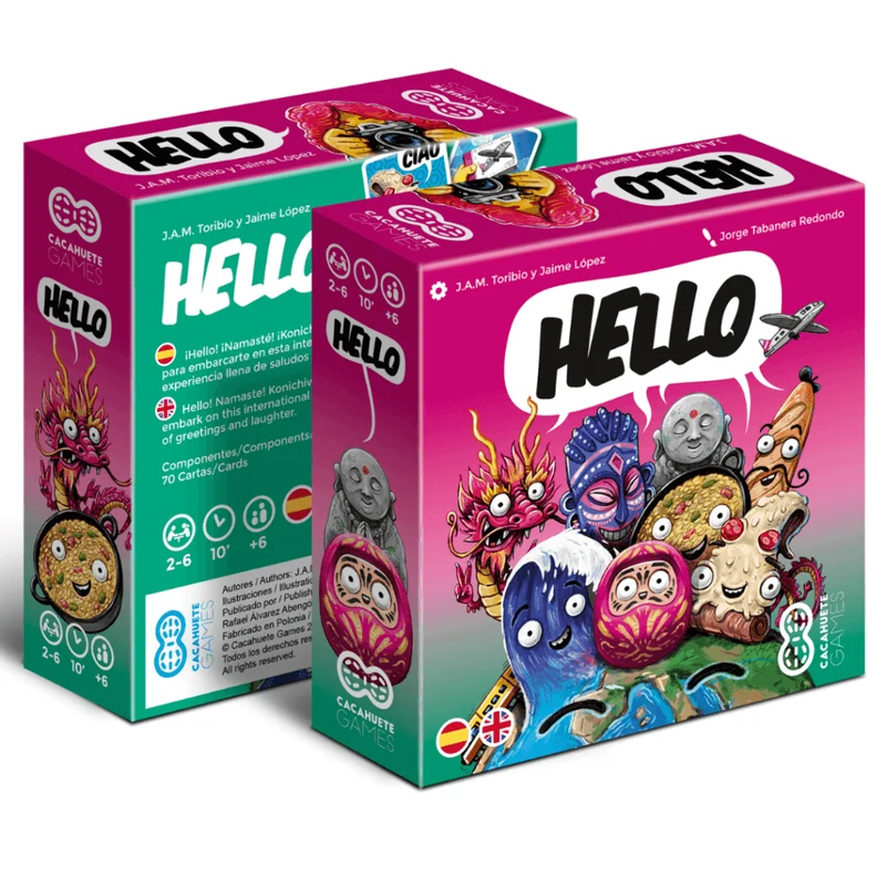 Hello - Juego de mesa - Cacahuete Games - 2-6 jugadores - 6+ años - 10 min