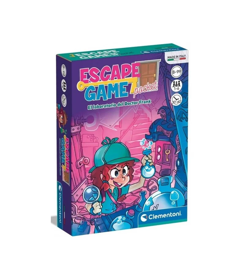 ESCAPE GAME El Laboratorio del Doctor Frank - Juego de mesa - Clementoni - 1-6 jugadores - 8+ años - 30 min