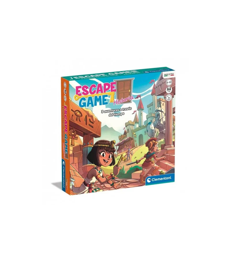 ESCAPE GAME HISTORIA - Juego de mesa - Clementoni - 1-6 jugadores - 8+ años - 60 min