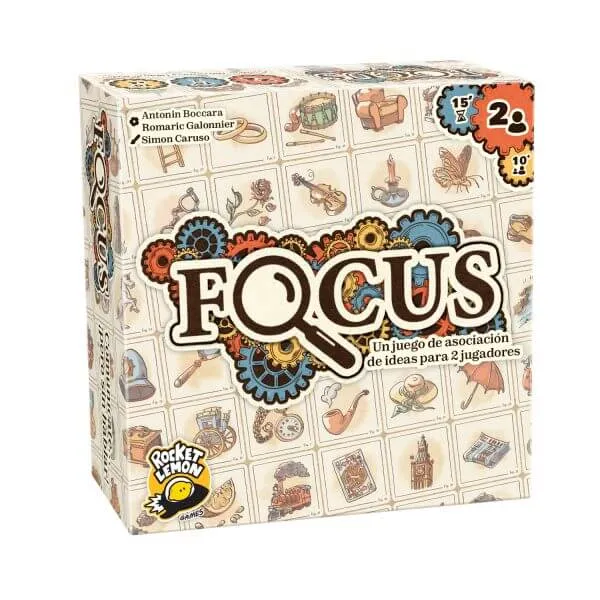 Focus - Juego de mesa - ROCKET LEMON - 2 jugadores - 10+ años - 15 min