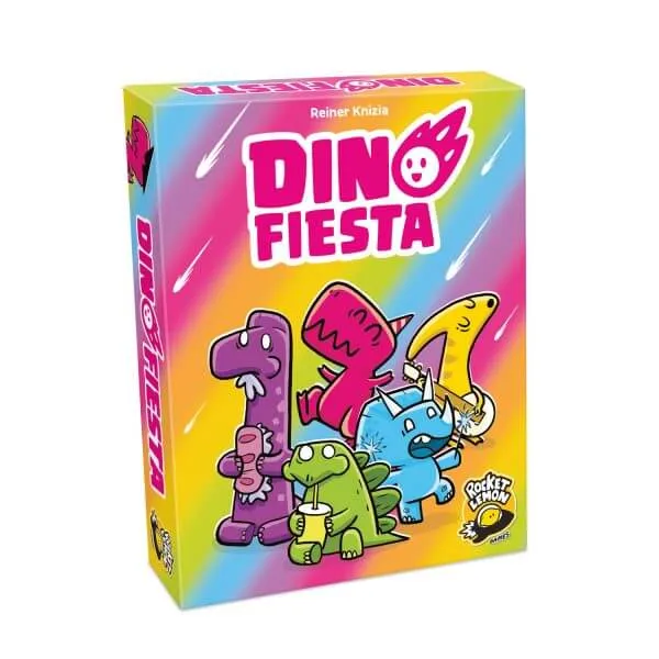 Dino Fiesta - Juego de mesa - ROCKET LEMON - 2-6 jugadores - 8+ años - 15 min