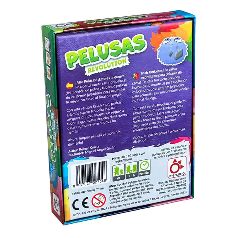 Pelusas Revolution - Juego de mesa - Mercurio - 2-6 jugadores - 8+ años - 20 min