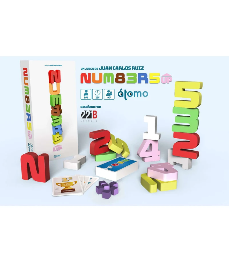 Numbers Up - Juego de mesa - Atomo - 2-4 jugadores - 7+ años - 20 min