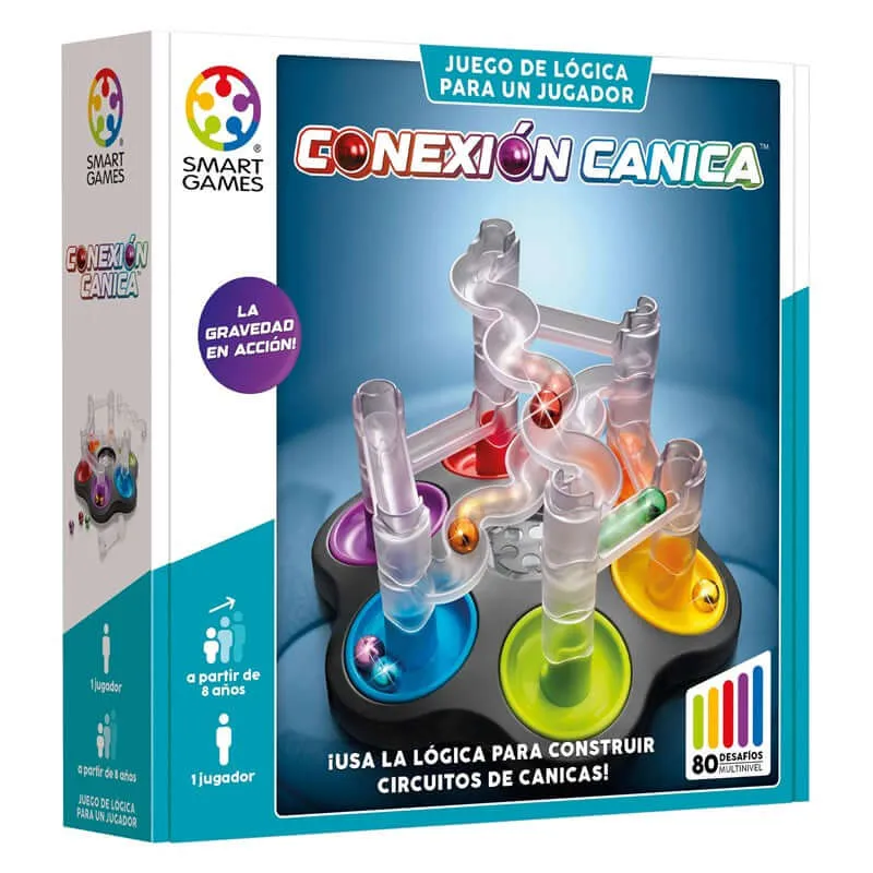 Conexión Canica - Juego de mesa - SmartGames - 1 jugador - 8+ años - 10 min