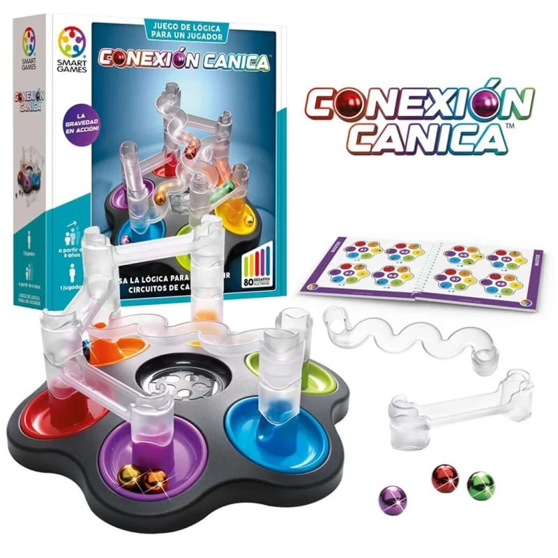 Conexión Canica - Juego de mesa - SmartGames - 1 jugador - 8+ años - 10 min
