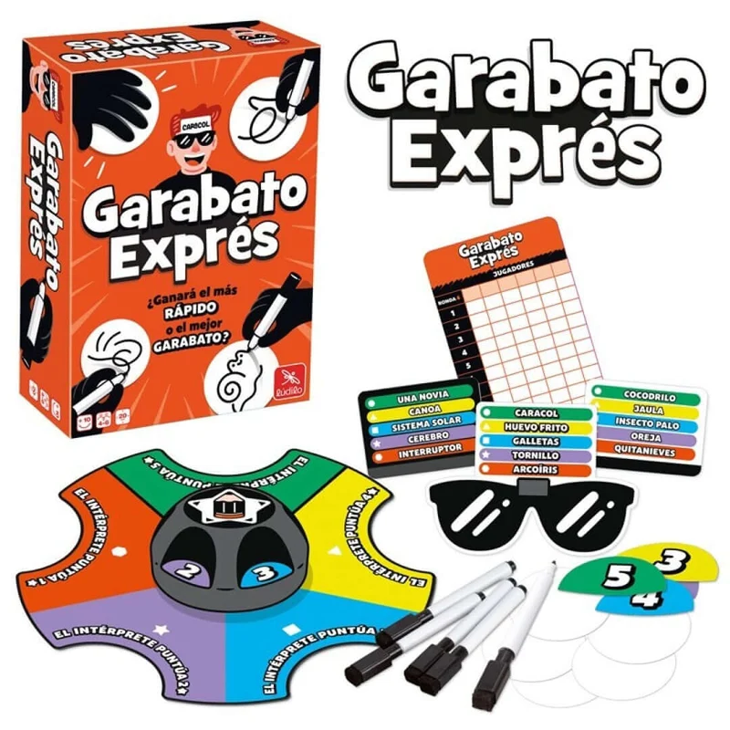 Garabato Express - Juego de mesa - Ludilo - 4-6 jugadores - 10+ años - 15 min