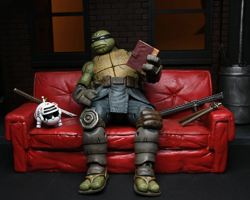 NECA Figura de Accion Ultimate: TMNT Tortugas Ninja IDW Comics - The Last Ronin Sin Armadura 7 Pulgadas